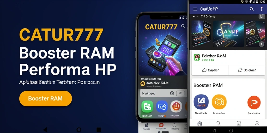 Antarmuka aplikasi CATUR777 yang sederhana dan efisien.