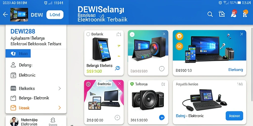 Screenshot DEWI288 menampilkan antarmuka aplikasi Elektronik yang menarik.