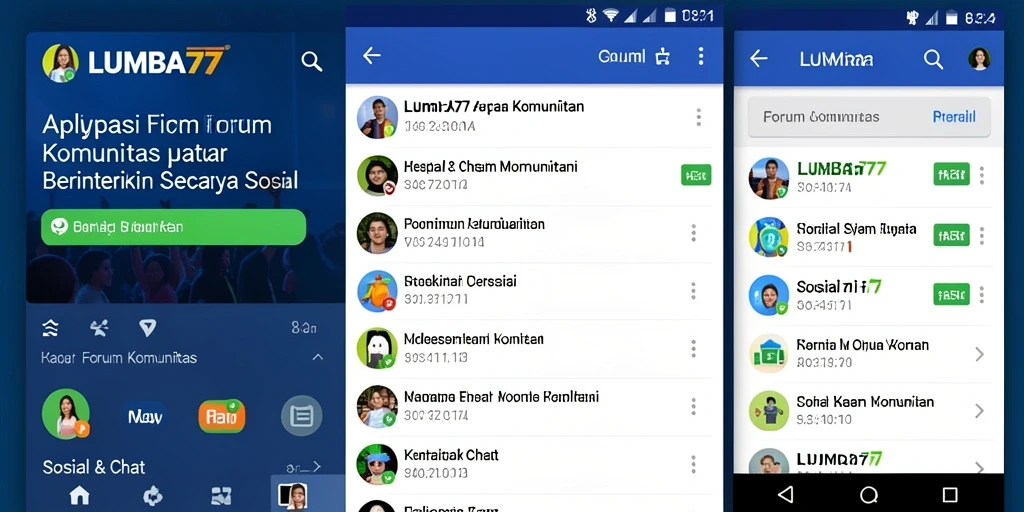 Tampilan antarmuka LUMBA77 yang ramah pengguna dan informatif.