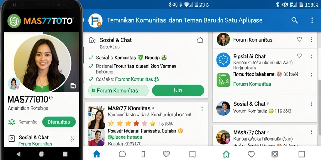 Antarmuka Modern MAS77TOTO untuk Forum Komunitas.