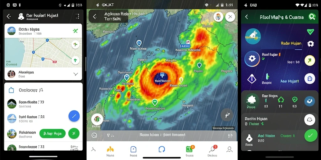 Tampilan antarmuka radar hujan OKJKT yang informatif dan mudah dipahami.