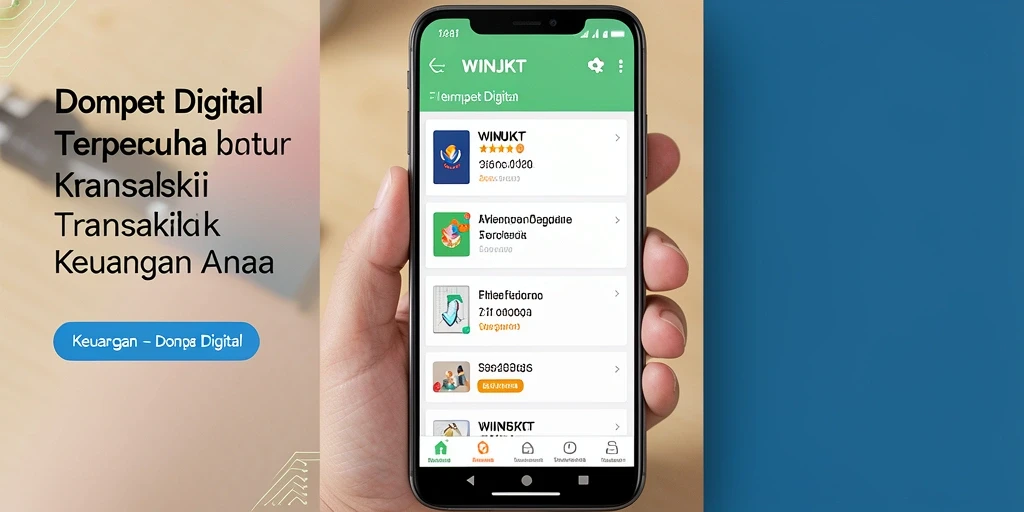 Tampilan antarmuka aplikasi WINJKT yang modern dan user-friendly.