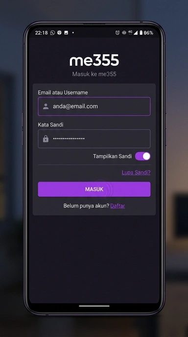 Masuk akun me355 untuk pengguna Android dengan mudah